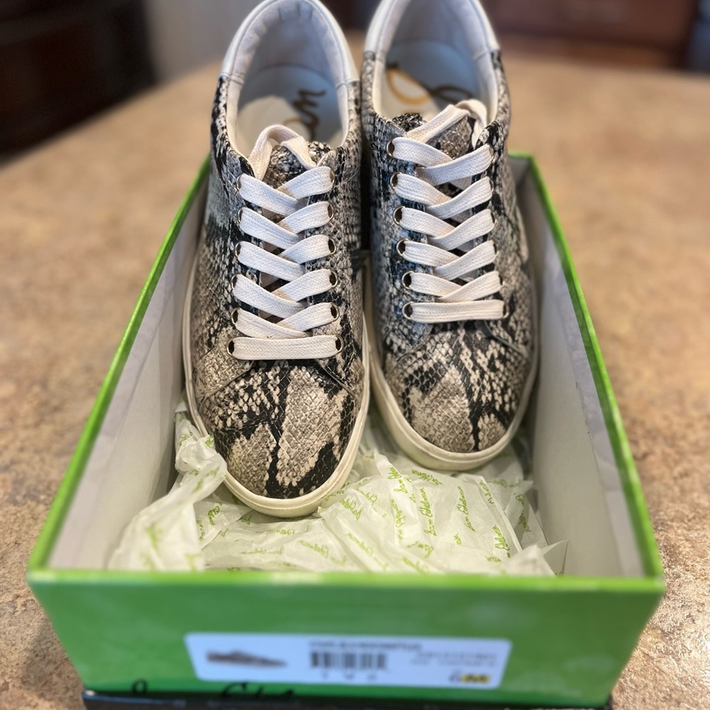 Sam Edelman Ethyl Snakeskin Sneaker